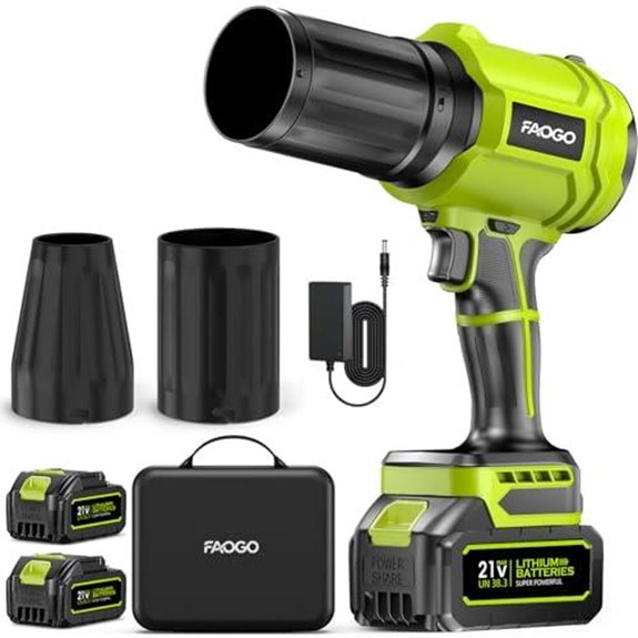 cordless leaf blower with batteries