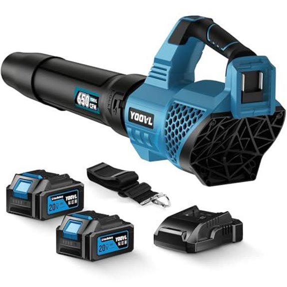 cordless leaf blower with batteries