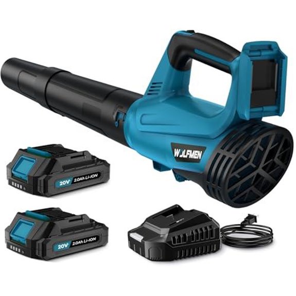 electric cordless leaf blower with batteries