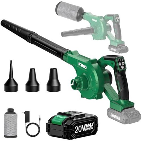 kimo cordless leaf blower bundle