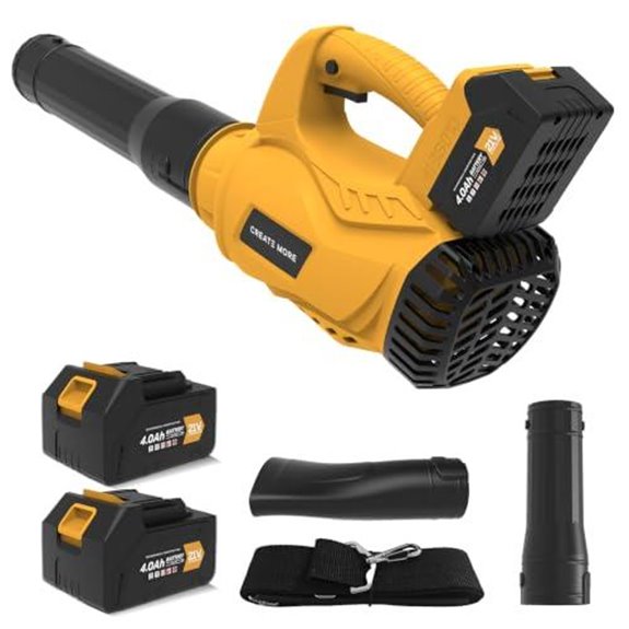 madtue cordless leaf blower 2 batteries